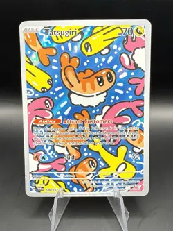 Pokemon TCG Tatsugiri 186/167 Sv06: Twilight Masquerade Illustration Rare Holo … - Image 1