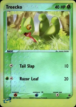 Pokemon Treecko 003 Nintendo Black Star Promos Holo Promo Near Mint - Image 1