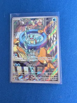 Pokemon TCG Squirtle 148/142 Stellar Crown Illustration Rare, English Edition - Image 1