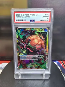 One Piece Wings Of The Captain Roronoa Zoro OP06-118 SEC PSA 10 GEM FREE SHIP - Image 1