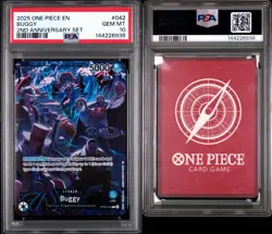 2025 ONE PIECE ENGLISH VERSION 2ND ANNIVERSARY SET #042 BUGGY PSA 10 - Image 3