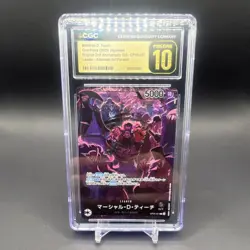 One Piece Marshall D. Teach Alt Art Leader OP09-081 CGC 10 2nd Anniversary 2025 - Image 1