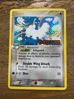 Altaria EX Deoxys 1/107 Reverse Holo Rare Stamped Pokemon Card 2005. LP+ - Image 1