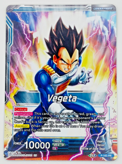 Vegeta Furious Awakening P-163 Leader Foil Dragon Ball Super Card Game | NM - Image 2