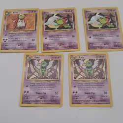Pokemon TCG Neo Discovery Natu, Xatu Mixed Card Lot - 5 Cards - Image 1