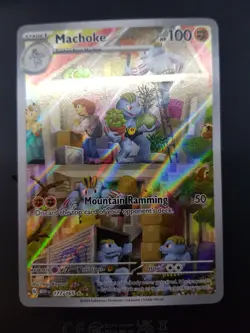 Machoke 177/165 Pokemon 151 Illustration Rare Full Art FA TCG Card NM - Image 1