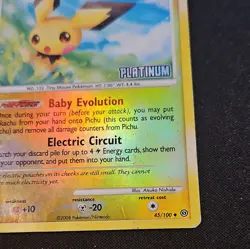 Pichu 45/100 Reverse Holo - Platinum Promo Pokemon Card - LP-Burger King promo - Image 5