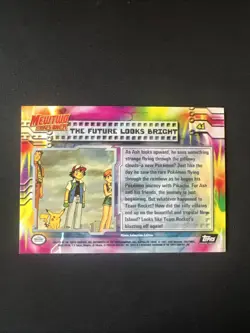 Topps Mewtwo Strikes Back The Future Looks Bright Textured Holo 41 Pokemon Card - Image 4