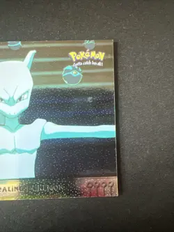 Pokemon Card Stealing Pokemon #27 - Topps Mewtwo Black Logo Foil - Image 3