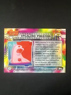 Pokemon Card Stealing Pokemon #27 - Topps Mewtwo Black Logo Foil - Image 4