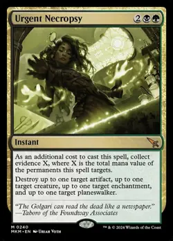 4 x Urgent Necropsy - Murders at Karlov Manor - NM-Mint - MTG - Image 1