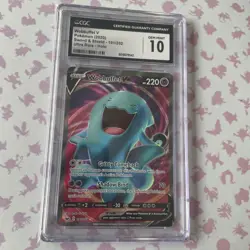 2020 Pokemon WOBBUFFET V 191/202 Sword & Shield Base Set Gem Mint CGC 10 Card - Image 1