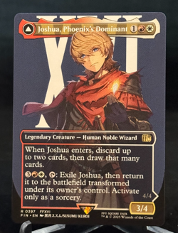 MTG Magic FIN Final Fantasy Borderless Joshua / Phoenix, Warden of Fire - Rare - Image 1