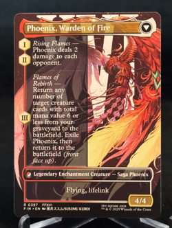 MTG Magic FIN Final Fantasy Borderless Joshua / Phoenix, Warden of Fire - Rare - Image 2