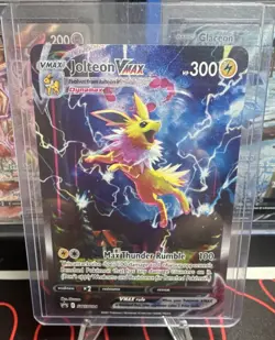 Jolteon VMAX SWSH184 Sword & Shield Promo Full Art Black Star Holo Pokemon TCG - Image 1
