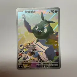 Pokemon Trubbish 140/086 Sv: White Flare Illustration Rare Holo Card English - Image 1