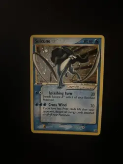 Suicune Star 115/115 EX Unseen Forces Ultra Rare Holo 80 HP Pokemon Card - Image 1