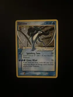 Suicune Star 115/115 EX Unseen Forces Ultra Rare Holo 80 HP Pokemon Card - Image 2