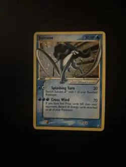 Suicune Star 115/115 EX Unseen Forces Ultra Rare Holo 80 HP Pokemon Card - Image 3