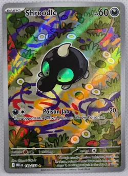 Shroodle 149/132 Illustration Rare Mega Evolution Pokemon Near Mint - Image 1