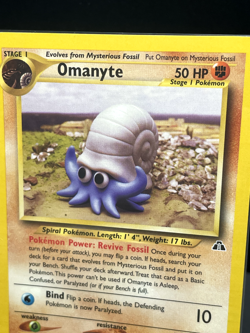 Pokemon '138 Omanyte 60/75 Neo Discovery Common Vintage GameFreak 2001 NM - Image 1