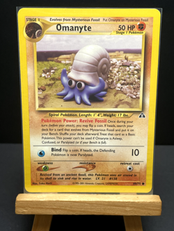 Pokemon '138 Omanyte 60/75 Neo Discovery Common Vintage GameFreak 2001 NM - Image 4