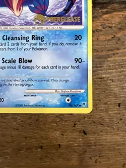 Milotic 70/147 Supreme Victors PreRelease Pokemon Card Stamped 2009. NM+ - Image 4