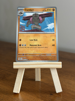 Pokemon Gurdurr (Master Ball Pattern) 048/086 Sv: Black Bolt Holo - Image 1