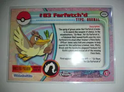Topps Chrome Pokemon Farfetch'd #83 NM/M (A) - Image 2