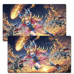 YuGiOh Duel Playmat dARK magician girl CCG TCG Trading Card Game Mat - Image 1