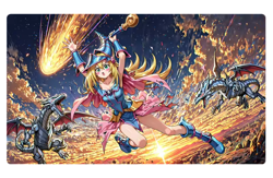 YuGiOh Duel Playmat dARK magician girl CCG TCG Trading Card Game Mat - Image 3