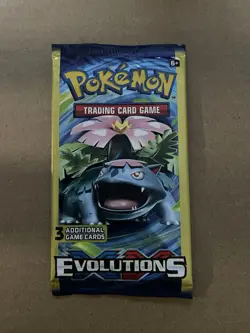 POKEMON XY EVOLUTIONS 3-CARD MINI BOOSTER PACK VENUSAUR PACK ART NEW/SEALED QTY - Image 1