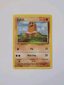 VINTAGE Pokemon - COMMON - 47/102 - Diglett - NEAR MINT/MINT - FREE SHIPPING - Image 1