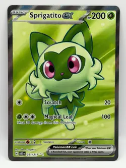 Sprigatito ex 251/217 Ascended Heroes NM Ultra Rare Holo Pokemon TCG - Image 1
