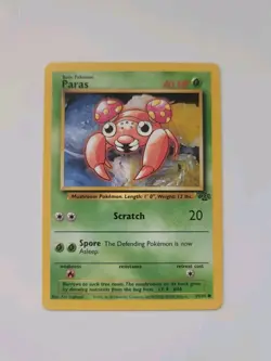 VINTAGE Pokemon - COMMON - 59/64 - Paras - NEAR MINT/MINT - FREE SHIPPING - Image 1