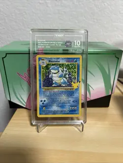 Pokemon TCG Blastoise 2/102 Celebrations Classic Collection Holo Rare TAG 10 GEM - Image 1
