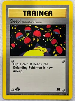 Sleep! 79/82 Common Team Rocket Pokemon 1st Edition Lightly Played - Image 1
