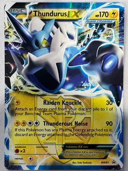 Thundurus EX - BW81 BW81 Holo Black And White Promo Pokemon Holo NM - Image 1