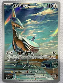 Skarmory 209/191 Illustration Rare Surging Sparks Pokemon Holo Near Mint - Image 1