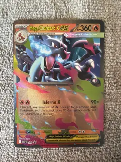 Mega Charizard X Ex Ascended Heroes Black Star Promo Holo Foil #29 Pokemon NM - Image 1