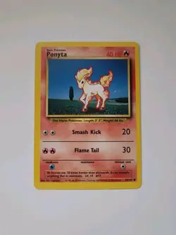 VINTAGE Pokemon - COMMON - 60/102 - Ponyta - NEAR MINT/MINT - FREE SHIPPING - Image 1