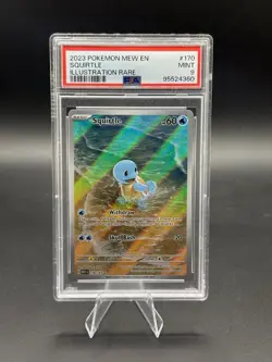 Pokemon Squirtle Sv: Scarlet & Violet 151 170/165 Illustration Rare Holo PSA 9 - Image 1