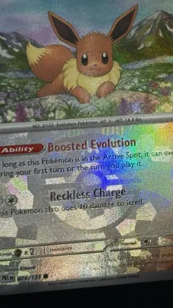 Pokemon Eevee (Master Ball Pattern) Common SV: Prismatic Evolutions 074/131 NM - Image 3