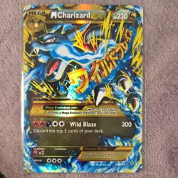 Pokemon TCG M Charizard EX MEGA 108/106 Flashfire Secret Rare Holo 2014 EN - Image 1