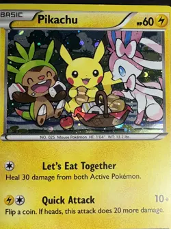 2016 Pokemon XY Black Star Promos Pikachu #XY95 - Image 2