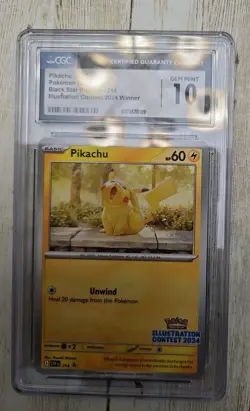 Pokemon Pikachu Contest Winner 2024 Promo CGC 10 #214 Scarlet & Violet - Image 3