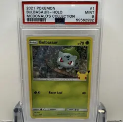 SET OF 7 GRADED 2021 POKEMON MCDONALD'S COLLECTION HOLO - PSA 9 MINT - Image 5