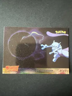Topps Pokemon Mewtwo Strikes Back #33 Psychic Showdown Black Label Foil NM - Image 1