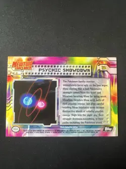 Topps Pokemon Mewtwo Strikes Back #33 Psychic Showdown Black Label Foil NM - Image 4