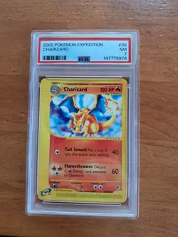 2002 POKEMON EXPEDITION #39 CHARIZARD PSA 7 - Image 1